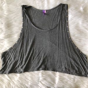 Emma & Sam Muscle Tee Crop Top Size L
